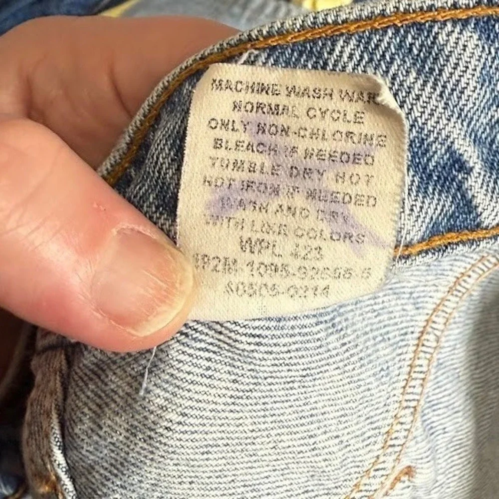 Vintage Levis 505 Orange Tab Jeans Light Wash Size‎ 38x30 Fits like 34x29